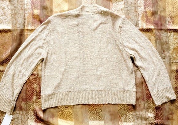 CHRIS McLAUGHLIN WOMEN LONG SLEEVE XL SHORT WASIT COVER UP CARDIGAN SWEATER - Picture 3 of 10